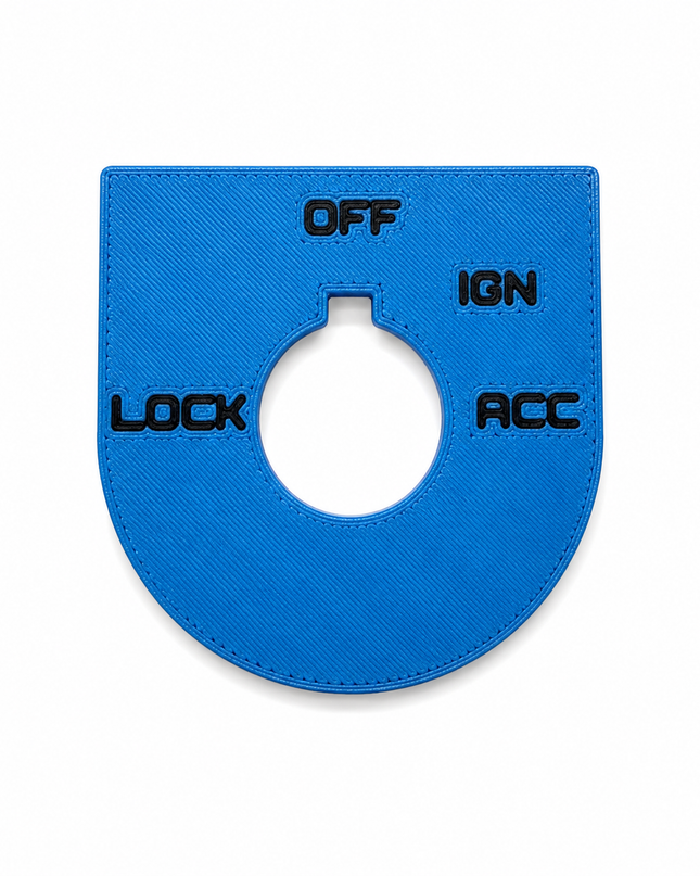 Road Glide Ign Plate - Pop Blue/Black - OEM # 71662-03A