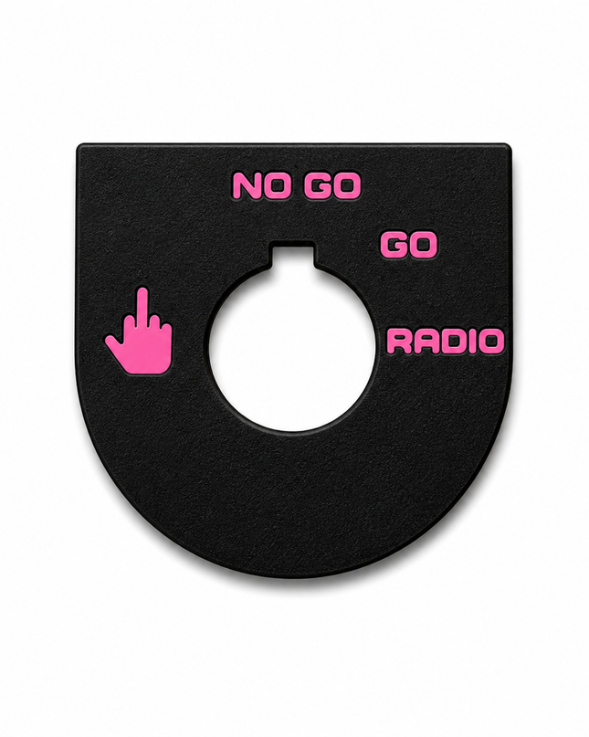 Road Glide - Middle Finger, Go, No Go - Black/Hot Pink