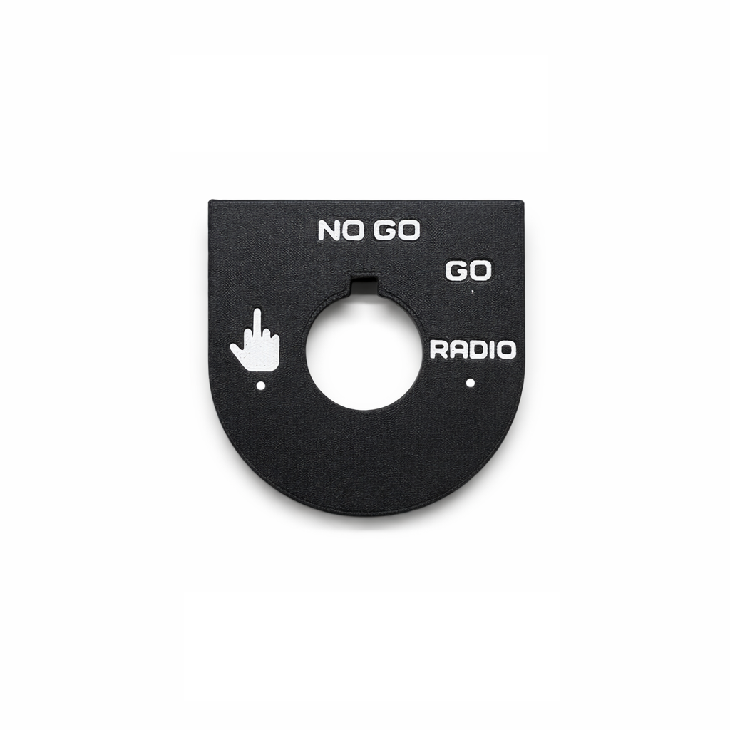 Road Glide - Middle Finger, Go, No Go - Black/White