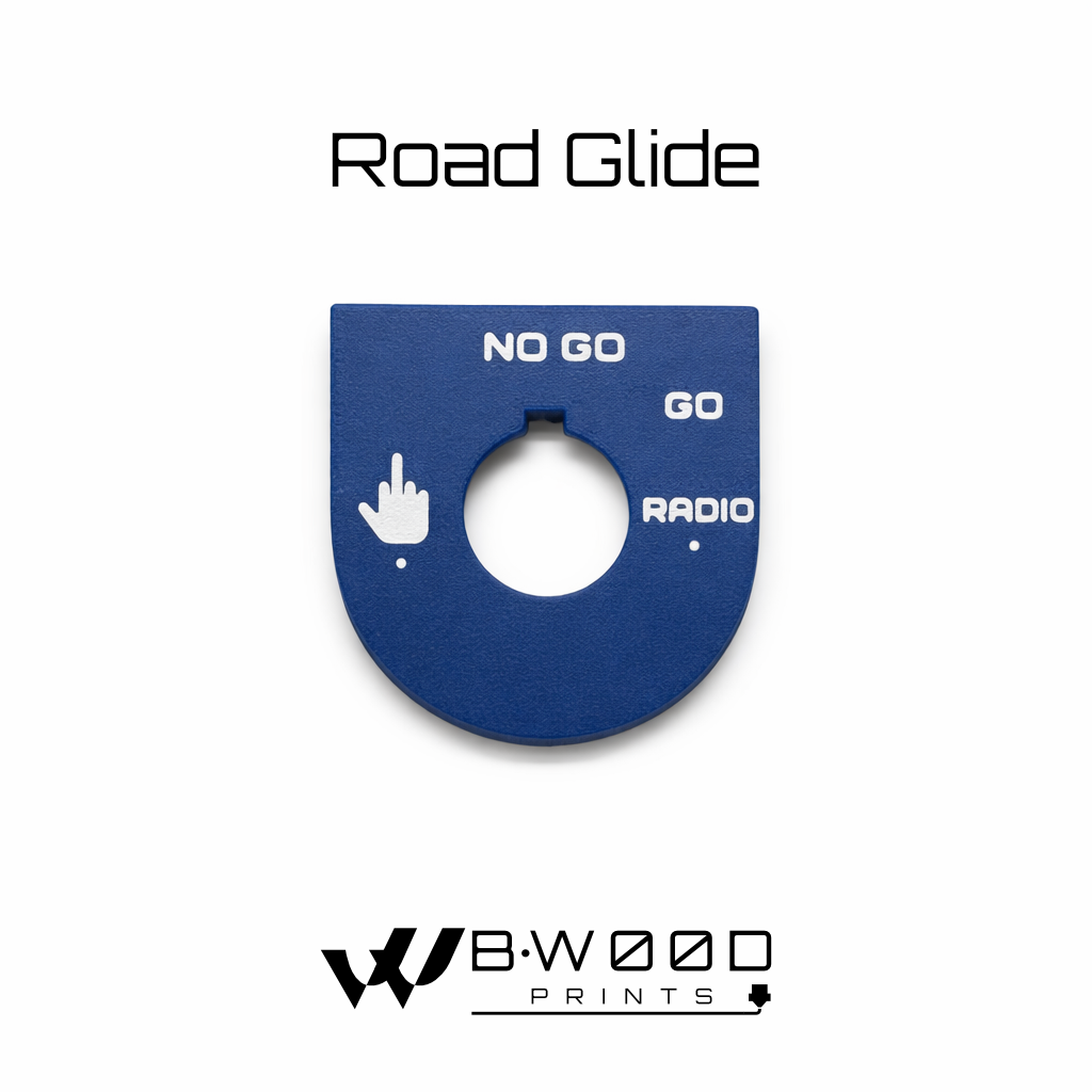 Road Glide - Middle Finger, Go, No Go - Blue/White