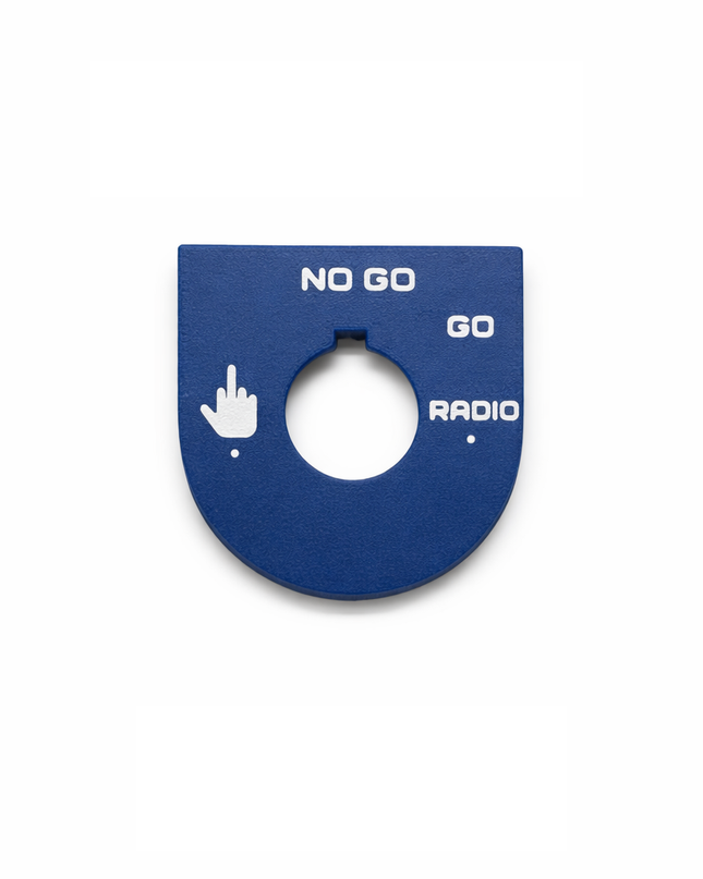 Road Glide - Middle Finger, Go, No Go - Blue/White