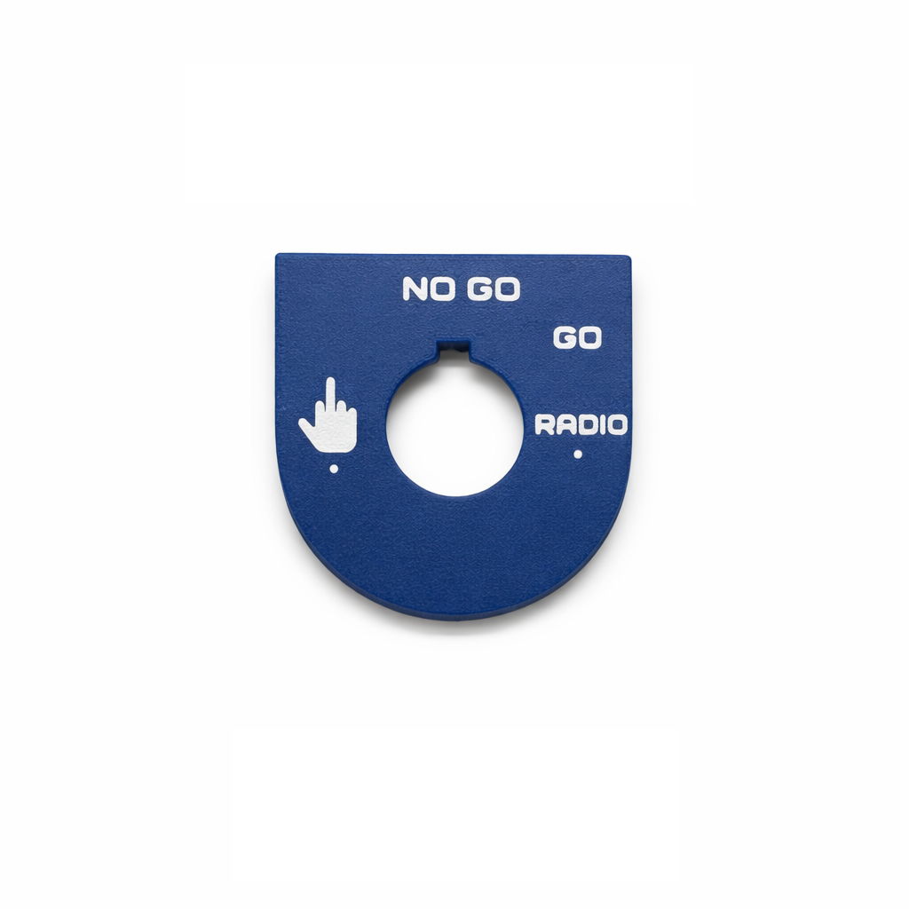 Road Glide - Middle Finger, Go, No Go - Blue/White