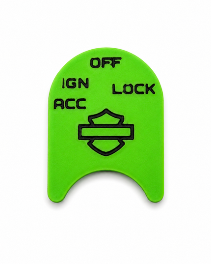 Ignition Switch Label - Pop Green/Black - 14-22 Street & Road Glide