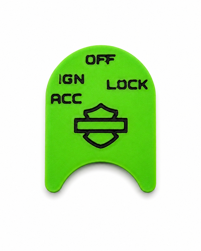 Ignition Switch Label - Pop Green/Black - 14-22 Street & Road Glide