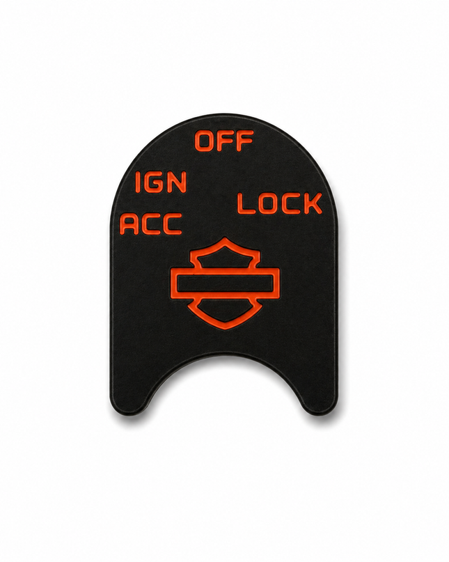 Ignition Switch Label - Black/Red - 14-22 Street & Road Glide
