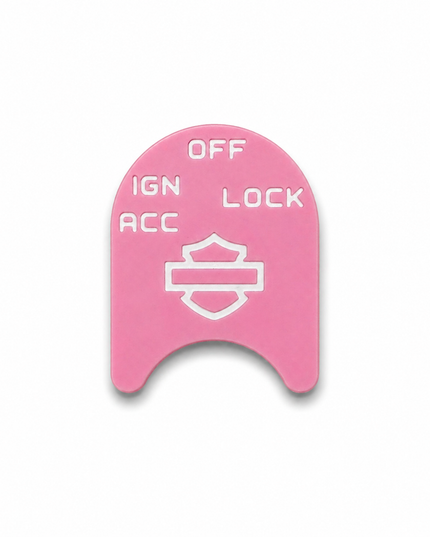 Ignition Switch Label - Pink/White - 14-22 Street & Road Glide