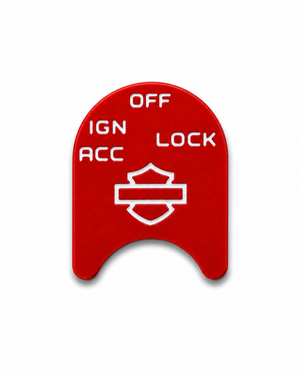 Ignition Switch Label - Red/White - 14-22 Street & Road Glide