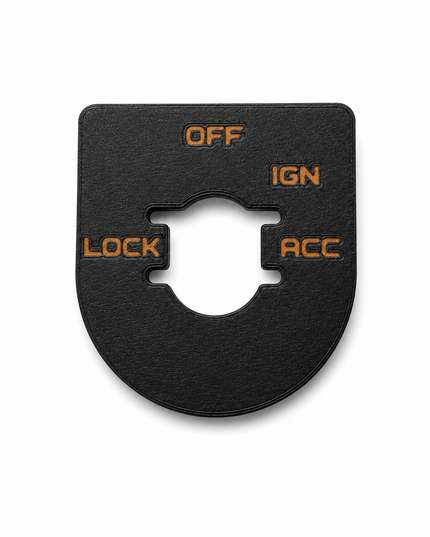Street & Electra Glide - Ign Plate - Black/Orange