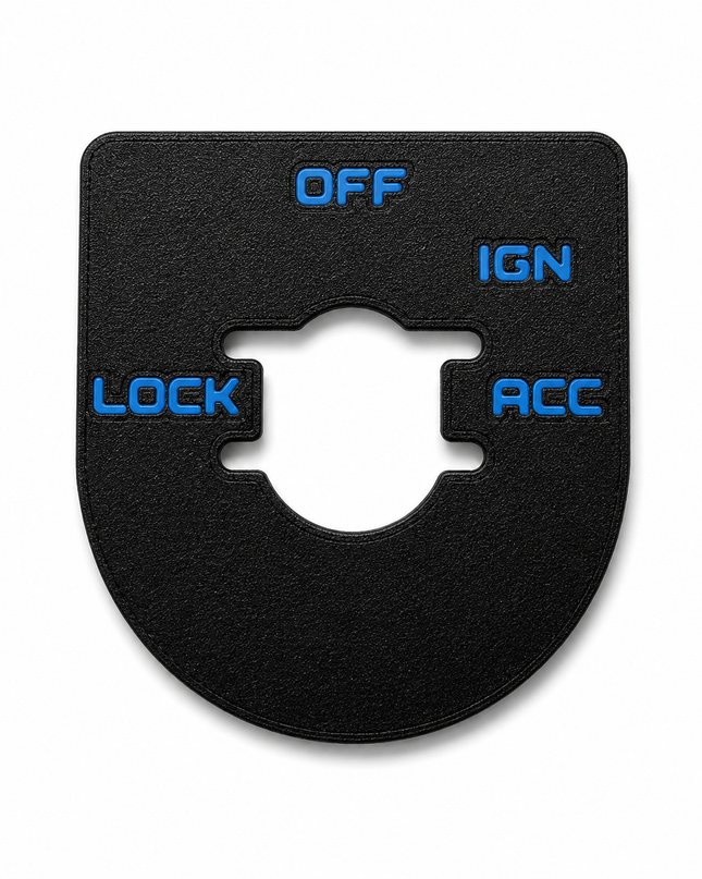 Street & Electra Glide - Ign Plate - Black/Pop Blue