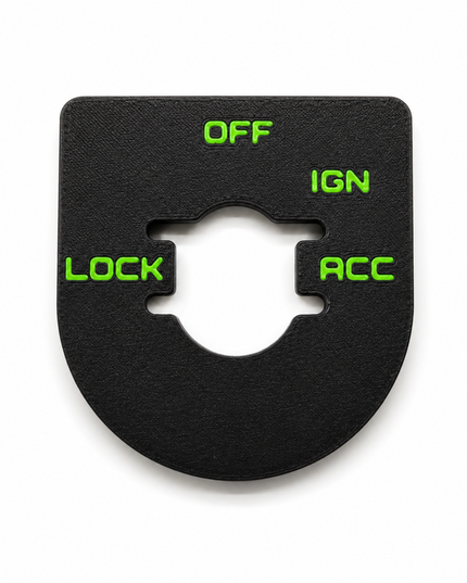 Street & Electra Glide - Ign Plate - Black/Pop Green