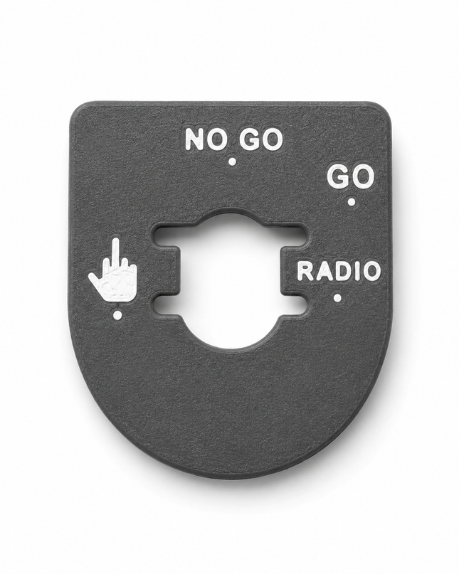 Street & Electra Glide - Middle Finger, Go, No Go - Dark Gray/White