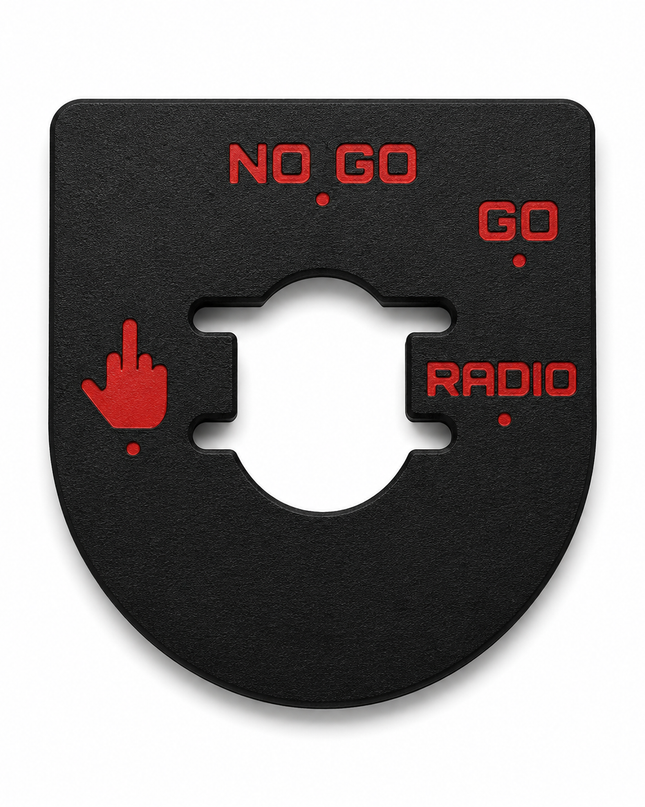 Street & Electra Glide - Middle Finger, Go, No Go - Black/Red