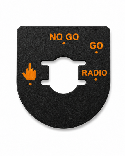 Street & Electra Glide - Middle Finger, Go, No Go - Black/Orange