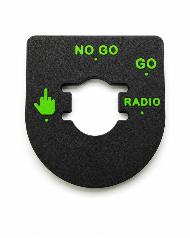 Street & Electra Glide - Middle Finger, Go, No Go - Black/Pop Green