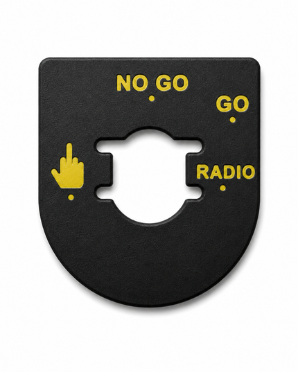 Street & Electra Glide - Middle Finger, Go, No Go - Black/Yellow