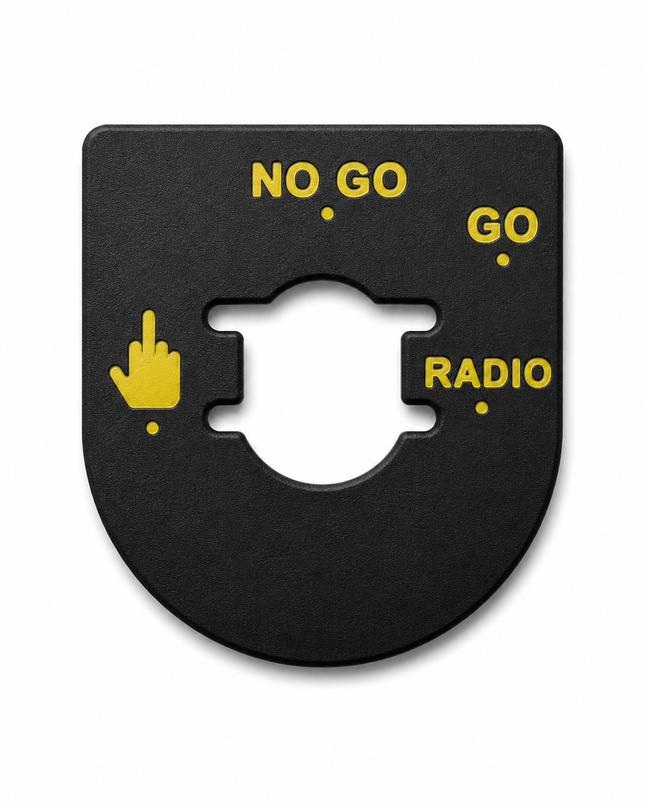 Street & Electra Glide - Middle Finger, Go, No Go - Black/Yellow