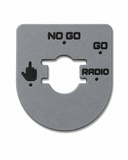 Street & Electra Glide - Middle Finger, Go, No Go - Gray/Black