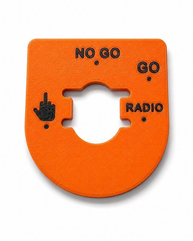 Street & Electra Glide - Middle Finger, Go, No Go - Orange/Black