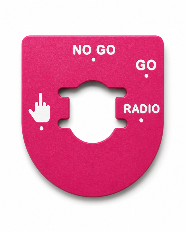Street & Electra Glide - Middle Finger, Go, No Go - Pop Pink/White