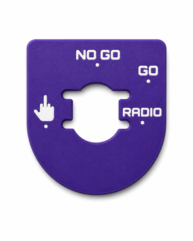 Street & Electra Glide - Middle Finger, Go, No Go - Purple/White