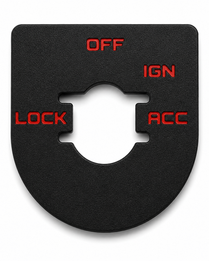 Street & Electra Glide - Ign Plate - Black/Red