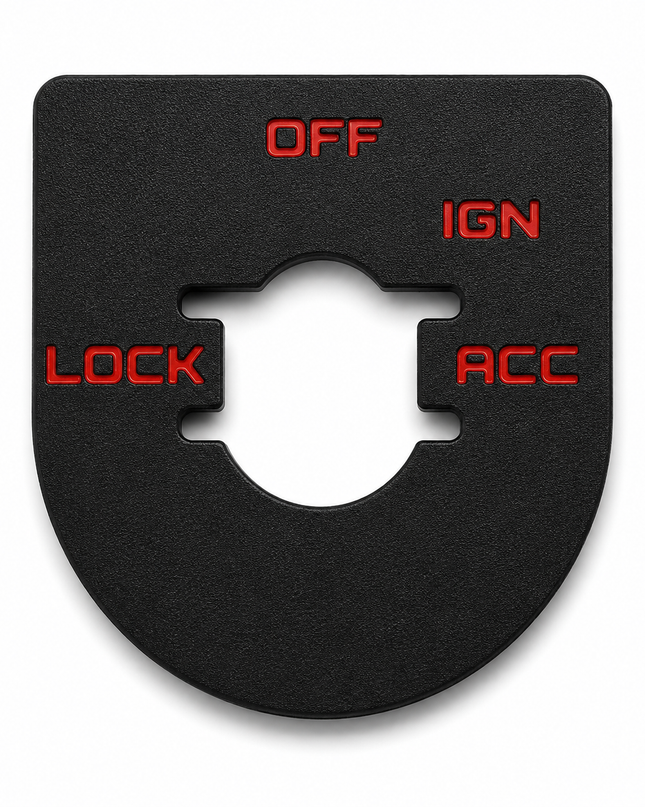 Street & Electra Glide - Ign Plate - Black/Red