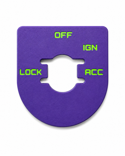 Street & Electra Glide - Ign Plate - Purple/Green