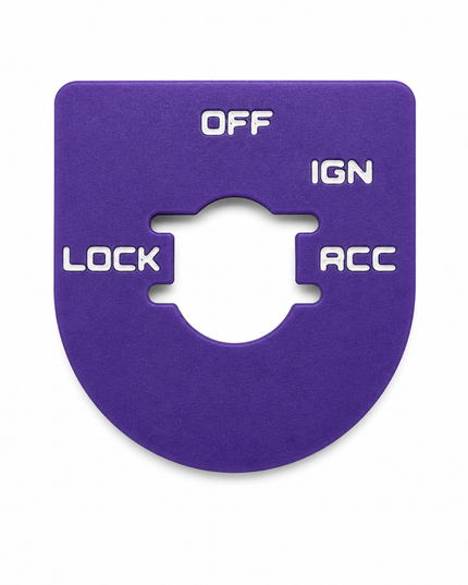 Street & Electra Glide - Ign Plate - Purple/White