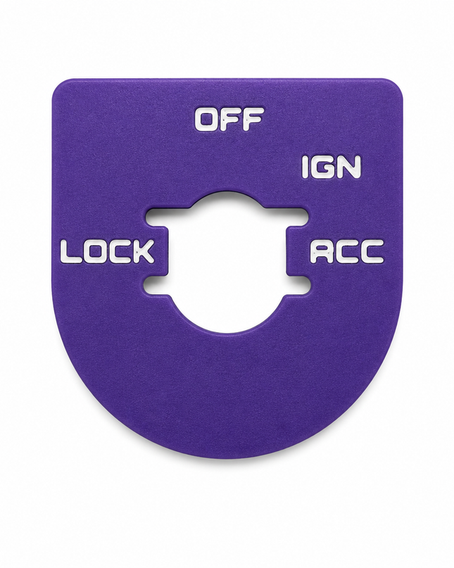 Street & Electra Glide - Ign Plate - Purple/White