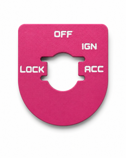 Street & Electra Glide - Ign Plate - Pop Pink/White