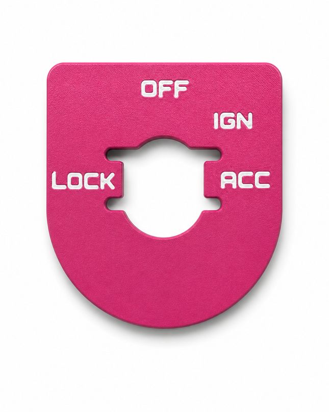 Street & Electra Glide - Ign Plate - Pop Pink/White