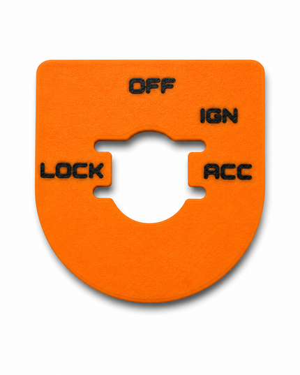 Street & Electra Glide - Ign Plate - Orange/Black