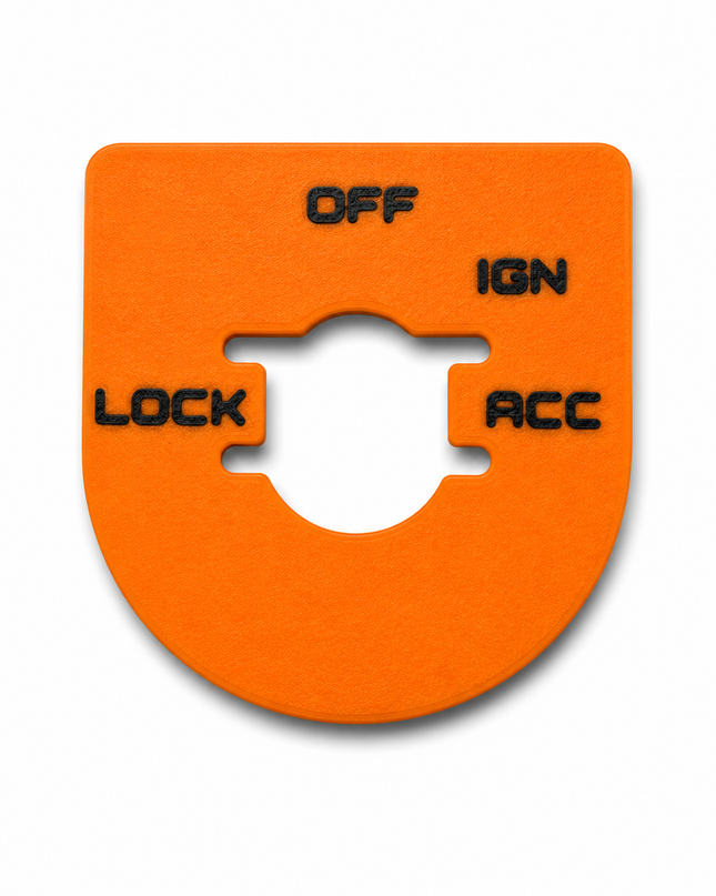 Street & Electra Glide - Ign Plate - Orange/Black