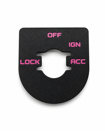 Street & Electra Glide - Ign Plate - Black/Hot Pink