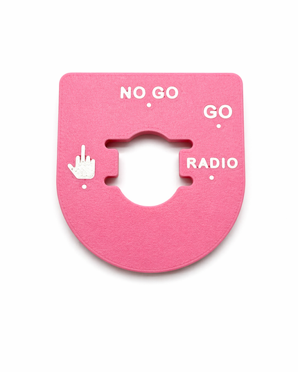 Street & Electra Glide - Middle Finger, Go, No Go - Pink/White