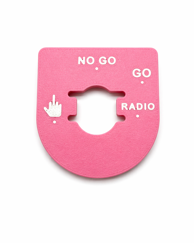 Street & Electra Glide - Middle Finger, Go, No Go - Pink/White