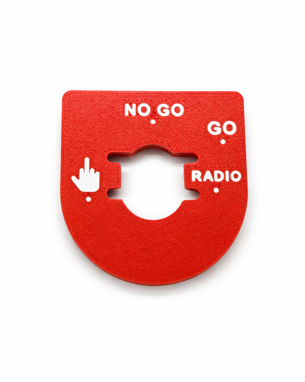 Street & Electra Glide - Middle Finger, Go, No Go - Red/White