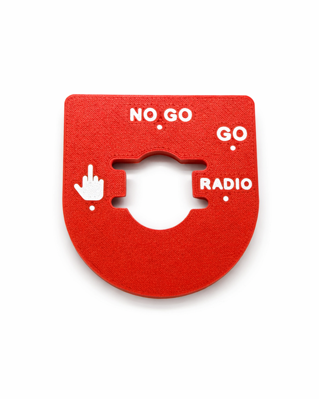 Street & Electra Glide - Middle Finger, Go, No Go - Red/White