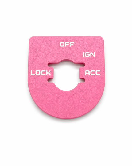 Street & Electra Glide - Ign Plate - Pink/White