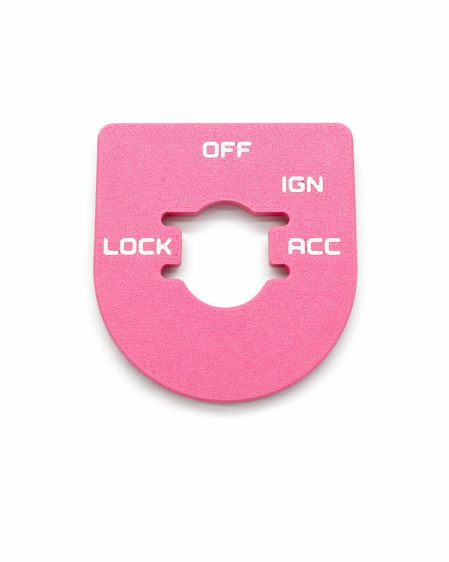Street & Electra Glide - Ign Plate - Pink/White