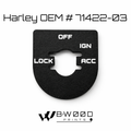 Street & Electra Glide - Ignition Switch Plate - OEM # 71422-03