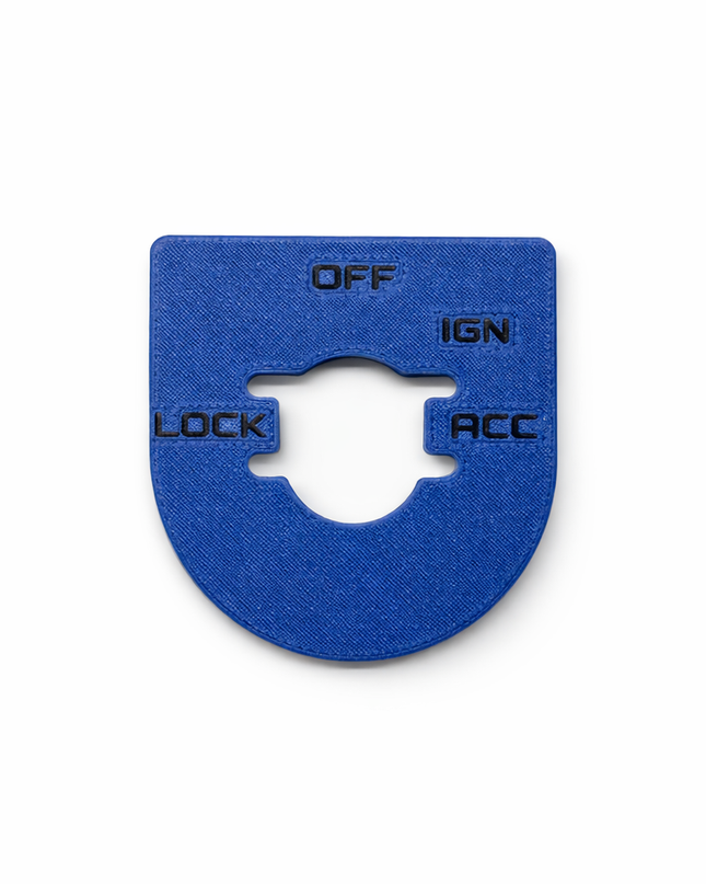 Street & Electra Glide - Ign Plate - Blue/Black