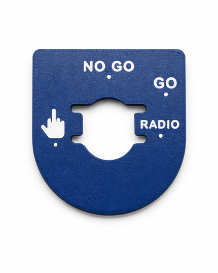 Street & Electra Glide - Middle Finger, Go, No Go - Blue/White