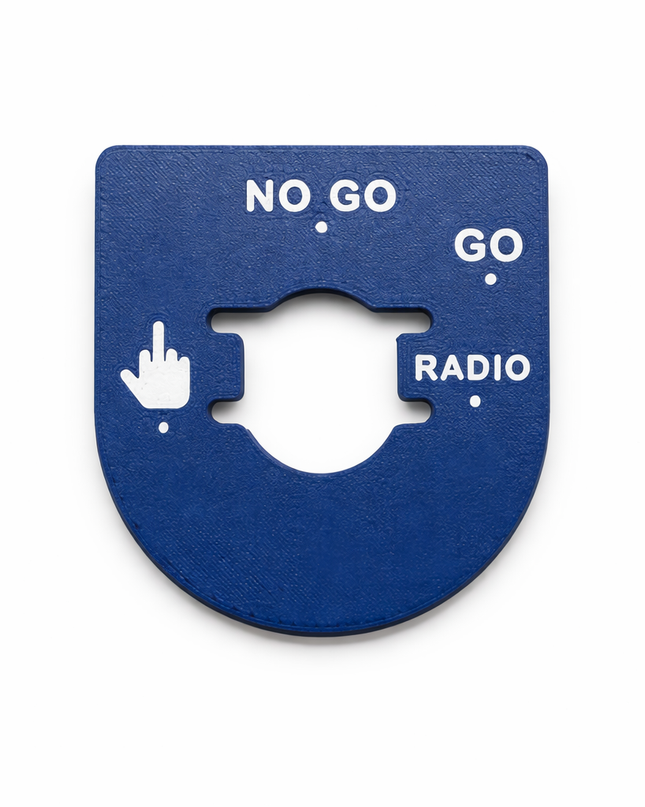 Street & Electra Glide - Middle Finger, Go, No Go - Blue/White