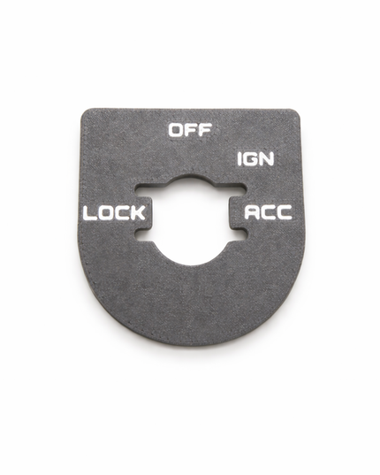Street & Electra Glide - Ign Plate - Dark Gray/White