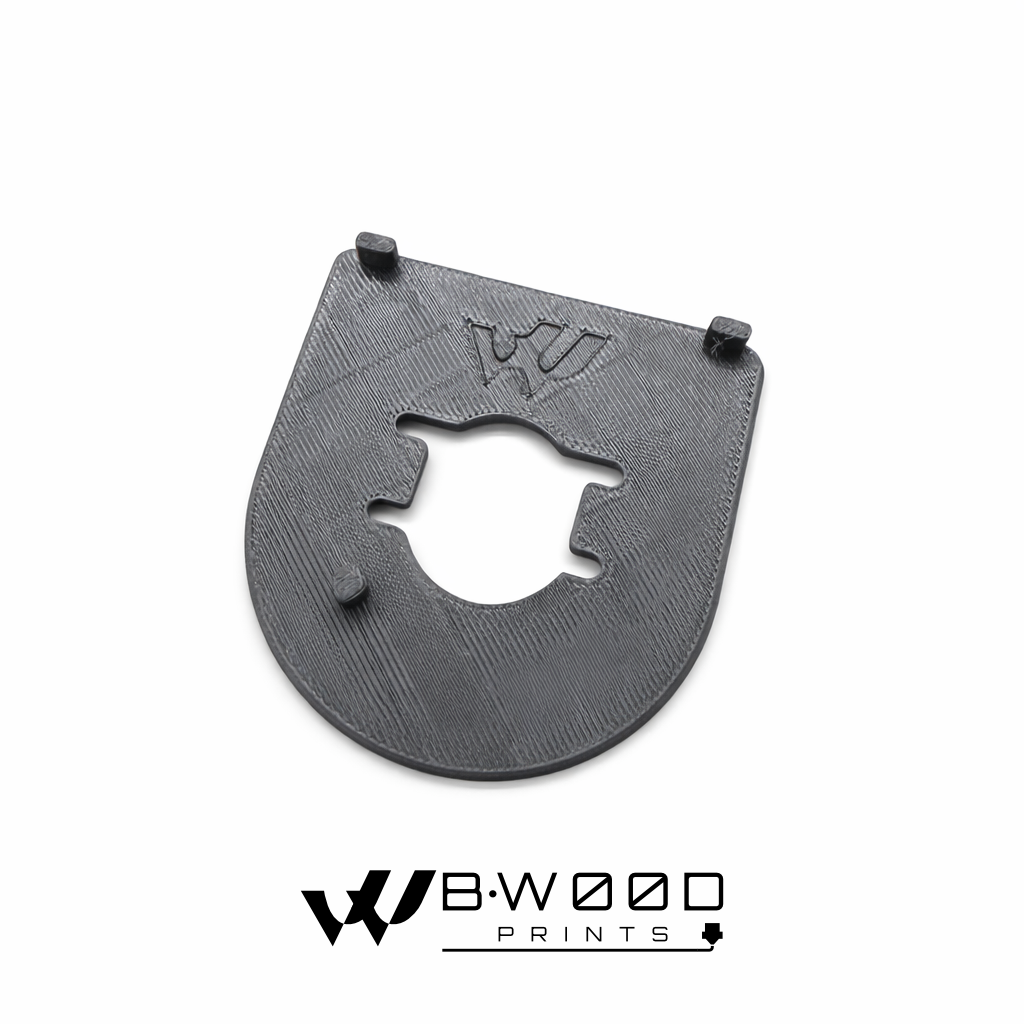 Dark Gray/White - Custom Harley Ignition Switch Plate