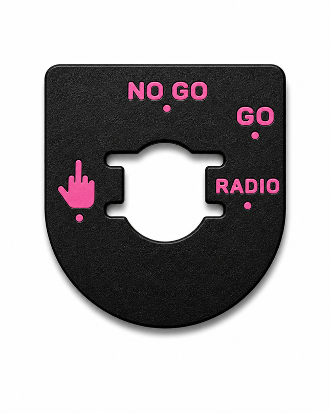 Street & Electra Glide - Middle Finger, Go, No Go - Black/Hot Pink