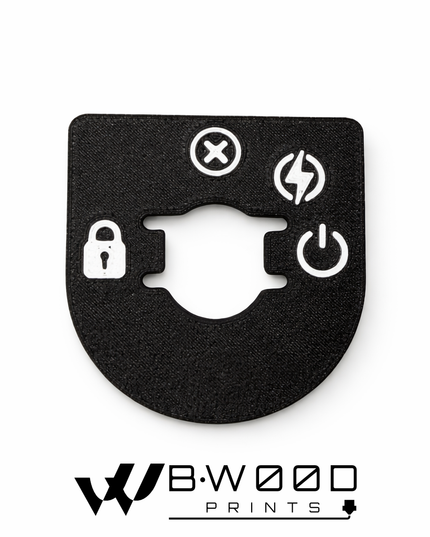 Custom Harley Ignition Switch Plate - Symbols
